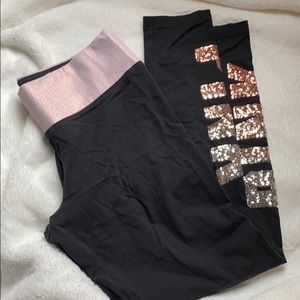 Pink yoga pants